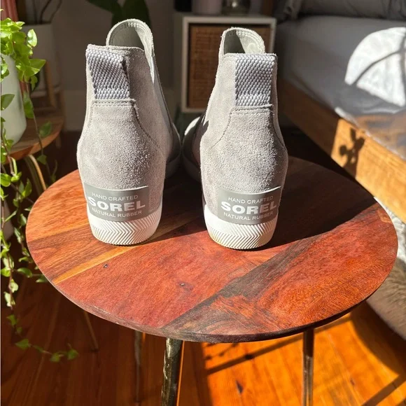 Sorel Out N About Slip-On Wedges -  Gray Suede - Picture 5 of 7